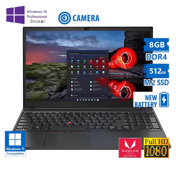 Lenovo (A-) ThinkPad E15 Gen3 Ryzen 5 5500U/15.6``FHD/8GB DDR4/512GB M.2 SSD/w/Radeon™ Graphics (7C@