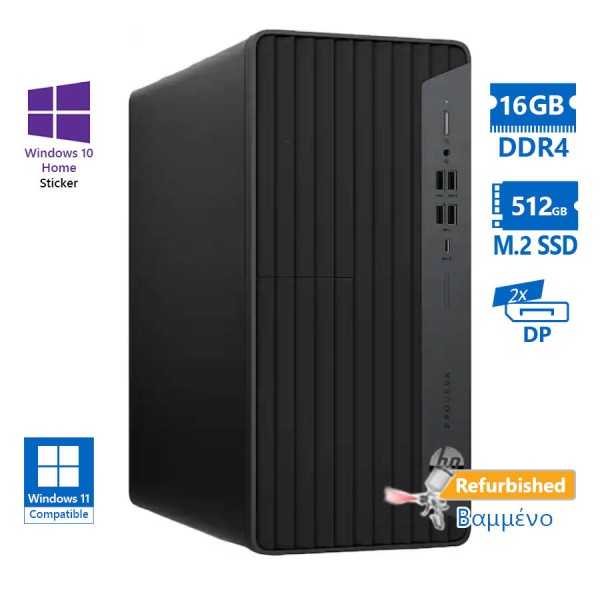 HP EliteDesk 800G6 Tower i7-10700/16GB DDR4/512GB M.2 SSD/No ODD/10H Grade A+ Refurbished PC HP EliteDesk 800G6 Tower i7-10700/16GB DDR4/512GB M.2 SSD/No ODD/10H Grade A+ Refurbished PC