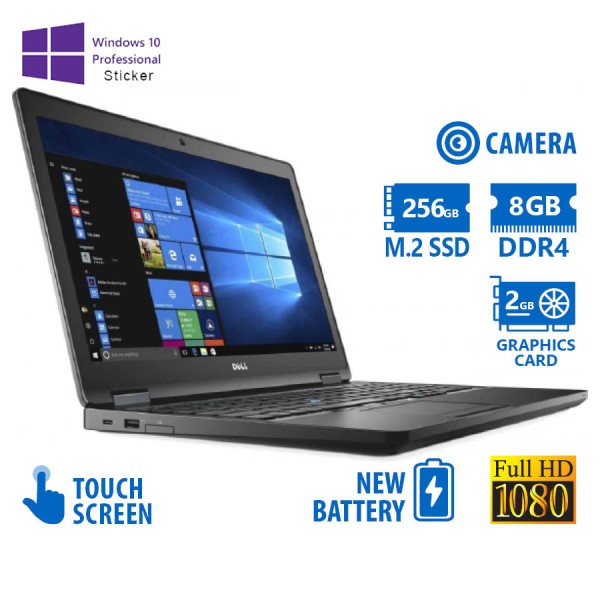 Dell (A-) Latitude 5580 i7-7820HQ/15.6``FHD Touchscreen/8GB DDR4/256GB M.2 SSD/No ODD/GeForce 940MX Dell (A-) Latitude 5580 i7-7820HQ/15.6``FHD Touchscreen/8GB DDR4/256GB M.2 SSD/No ODD/GeForce 940MX