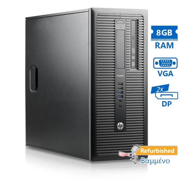 HP 800G1 Tower i3-4130/8GB DDR3/320GB/DVD/8H Grade A+ Refurbished PC