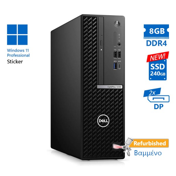 Dell 5090 SFF i5-10505/8GB DDR4/256GB M.2 SSD/No ODD/11P Grade A+ Refurbished PC