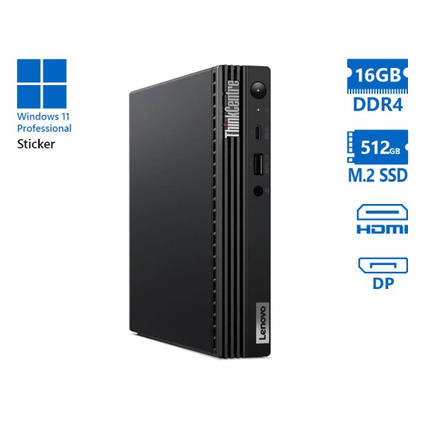 Lenovo ThinkCentre M75q Gen2 Tiny AMD Ryzen 5 5600GE/16GB DDR4/512GB M.2 SSD/No ODD/11P Grade A Refu