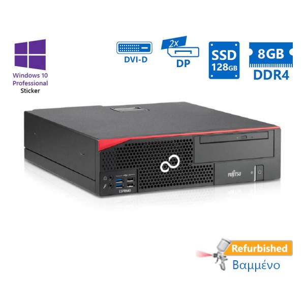 Fujitsu D757 SFF i5-6500/8GB DDR4/128GB SSD/DVD/10P Grade A+ Refurbished PC