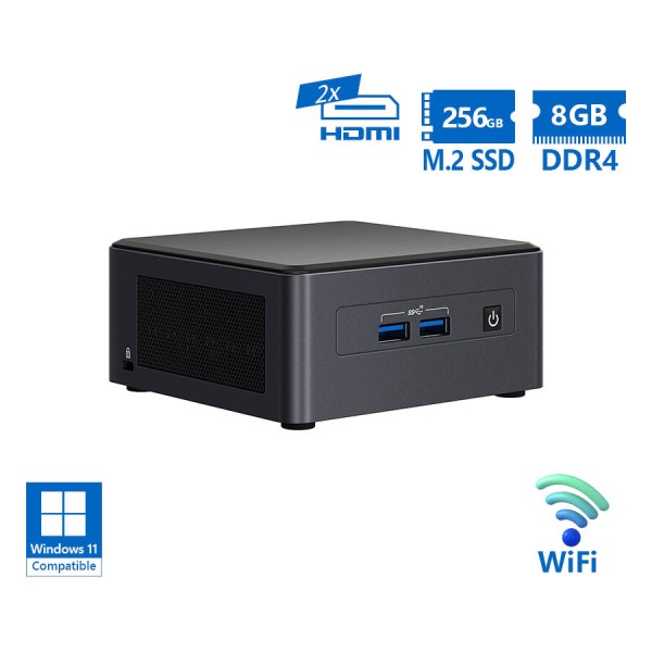 Intel NUC11TNHI5 NUC WiFi i5-1135G7/8GB DDR4/256GB M.2 SSD/No ODD/Grade A Refurbished PC
