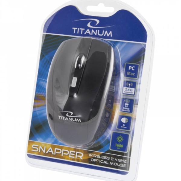 Ασύρματο Ποντίκι 2.4Ghz 6D μαύρο TM105K