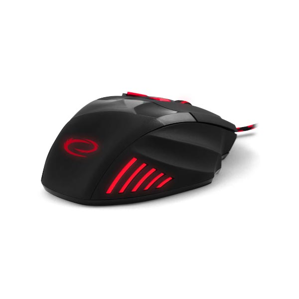 Wolf Gaming mouse ενσύρματο μαύρο/κόκκινο 7 Keys 2400dpi EGM201R
