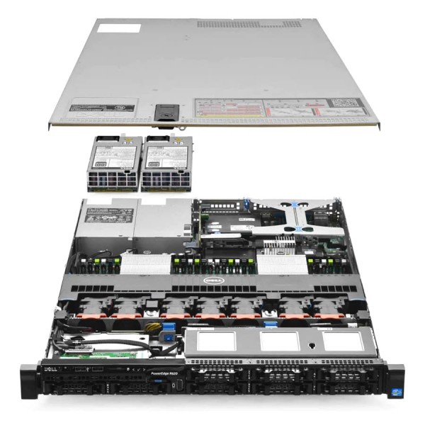 Refurbished Server Dell Poweredge R620 R1U 2xE5-2630v2/32GB DDR3/2x900GB SAS 10K/8xSFF/2xPSU/DVD/Per