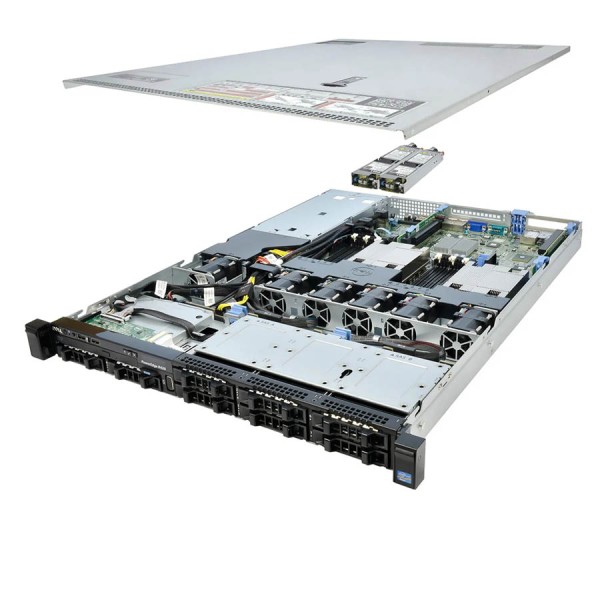 Refurbished Server Dell Poweredge R420 R1U E5-2444(6-cores)/16GB DDR3/2x600GB 15K/4xLFF/1xPSU/No ODD