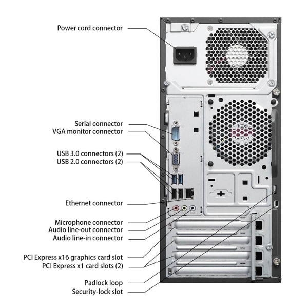 Lenovo M73 Tower i3-4130/8GB DDR3/500GB/DVD/7P Grade A+ Refurbished PC