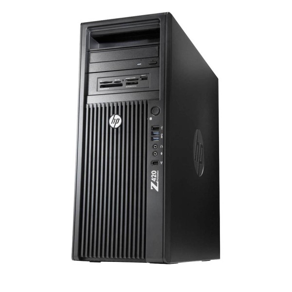HP Z420 Tower Xeon E5-1650(6-Cores)/8GB DDR3/256GB SSD/Nvidia 1GB/DVD/7P Grade A+ Workstation Refurb