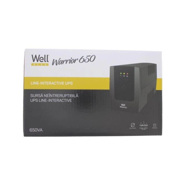 UPS 650VA Well LINE INTERACTIVE UPS-LINT-WARRIOR650-WL UPS 650VA Well LINE INTERACTIVE UPS-LINT-WARRIOR650-WL