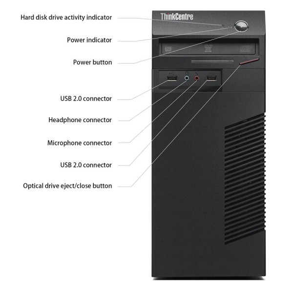 Lenovo M73 Tower i3-4130/8GB DDR3/500GB/No ODD/8P Grade A+ Refurbished PC