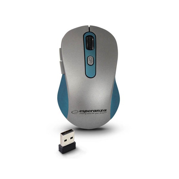 Ασύρματο Ποντίκι Adara 2.4Ghz 800-1600 Dpi μπλε/ασημί EM131B Ασύρματο Ποντίκι Adara 2.4Ghz 800-1600 Dpi μπλε/ασημί EM131B