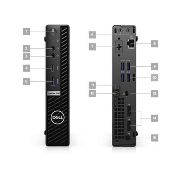Dell (A-) Optiplex 7090 DM WiFi i5-10500T/16GB DDR4/256GB M.2 SSD/No ODD/10P Grade A- Refurbished PC