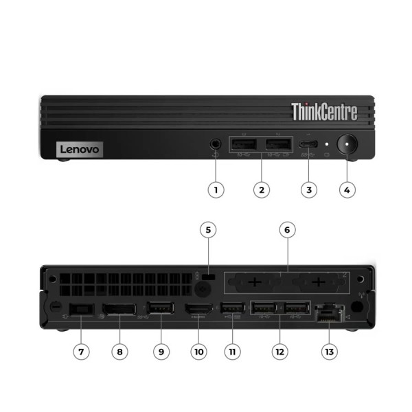 Lenovo ThinkCentre M70q WiFi Tiny i5-10400T/16GB DDR4/256GB M.2 SSD/No ODD/10P Grade A Refurbished P Lenovo ThinkCentre M70q WiFi Tiny i5-10400T/16GB DDR4/256GB M.2 SSD/No ODD/10P Grade A Refurbished P