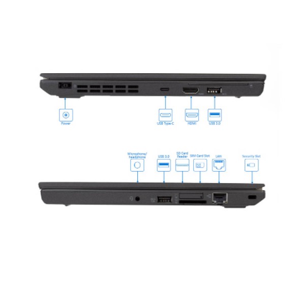 Lenovo (A-) ThinkPad X270 i7-7600U/12.5``FHD/8GB DDR4/256GB M.2 SSD/No ODD/Camera/10P Grade A- Refur
