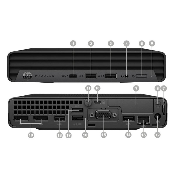 HP ProDesk 600G6 DM WiFi i5-10500T/8GB DDR4/256GB M.2 SSD/No ODD/10P Grade A Refurbished PC HP ProDesk 600G6 DM WiFi i5-10500T/8GB DDR4/256GB M.2 SSD/No ODD/10P Grade A Refurbished PC