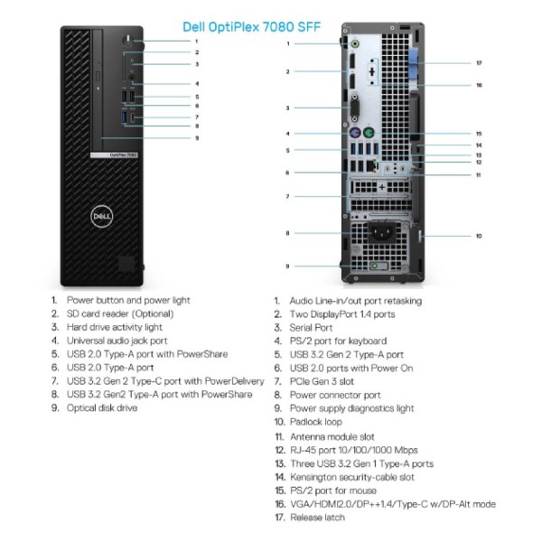 Dell 7080 SFF i5-10500/8GB DDR4/256GB SSD New/No ODD/10P Grade A+ Refurbished PC Dell 7080 SFF i5-10500/8GB DDR4/256GB SSD New/No ODD/10P Grade A+ Refurbished PC