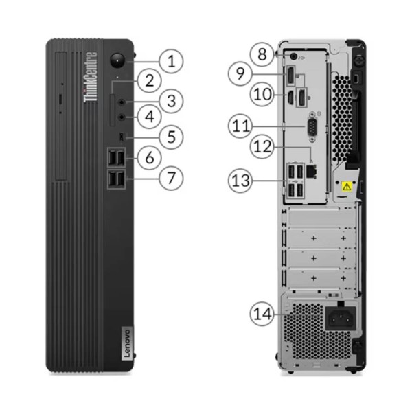 Lenovo M75s Gen2 SFF AMD Ryzen 5 Pro 4350G/8GB DDR4/256GB SSD New/No ODD/10P Grade A+ Refurbished PC